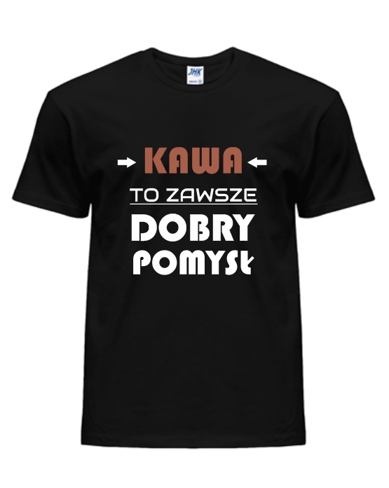 KAWA TO ZAWSZE DOBRY POMYSŁ  - Koszulka z nadrukiem Męska