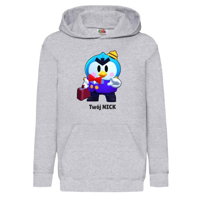 BRAWL STARS - PAN P - Bluza z nadrukiem dziecięca TWÓJ NAPIS