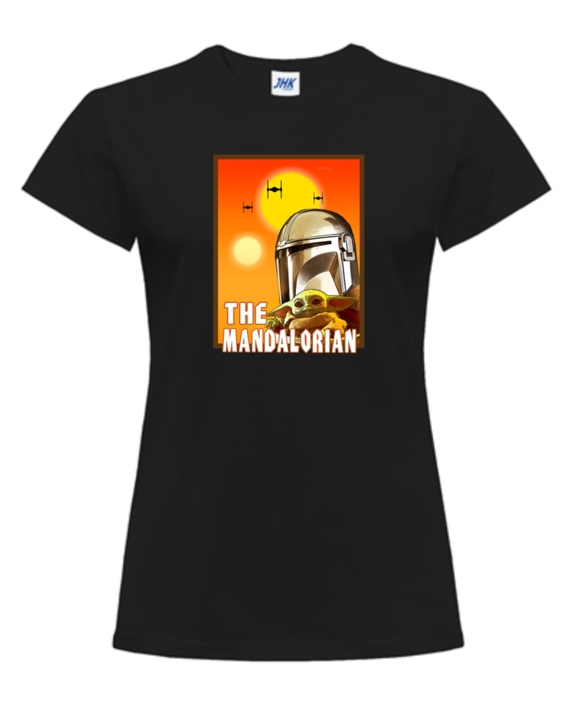 THE MANDALORIAN koszulka z nadrukiem damska