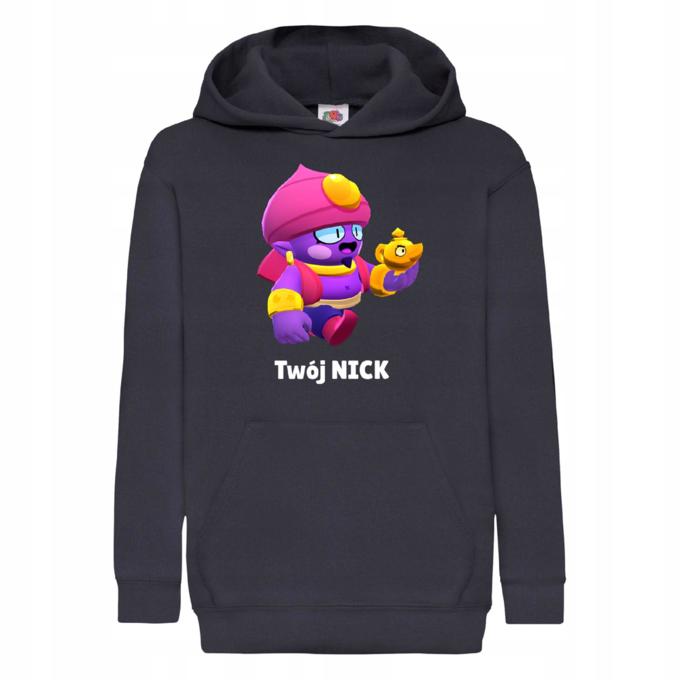 BRAWL STARS - GENE - Bluza z nadrukiem dziecięca TWÓJ NAPIS